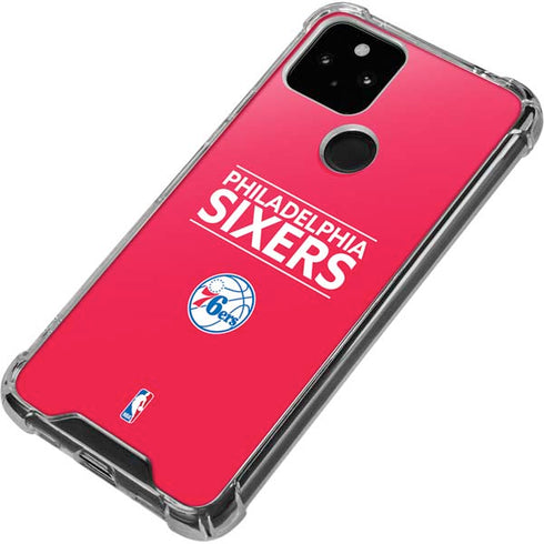 NBA Philadelphia 76ers Standard - Red Google Pixel 5 Clear Case